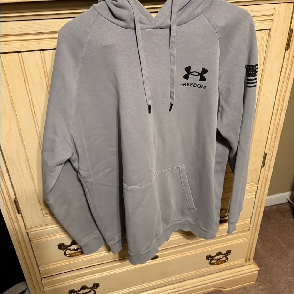 Under Armour Light Gray Freedom Hoodie